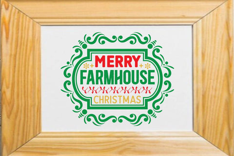 Merry farmhouse christmas SVG Angelina750 