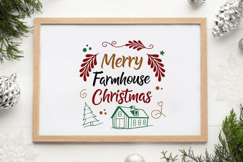 Merry farmhouse christmas SVG Angelina750 