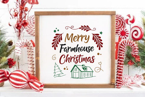 Merry farmhouse christmas SVG Angelina750 