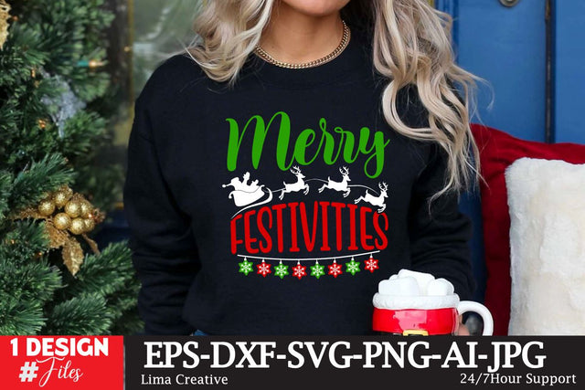 Merry Festivities SVG Cut File SVG Insomnia Std 
