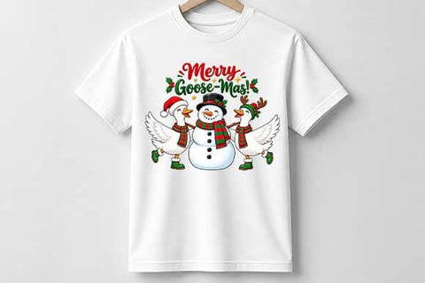 Merry Goose-Mas Christmas Design SVG BillahCrafts 