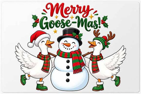 Merry Goose-Mas Christmas Design SVG BillahCrafts 