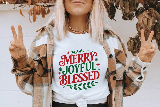Merry Joyful Blessed SVG Angelina750 