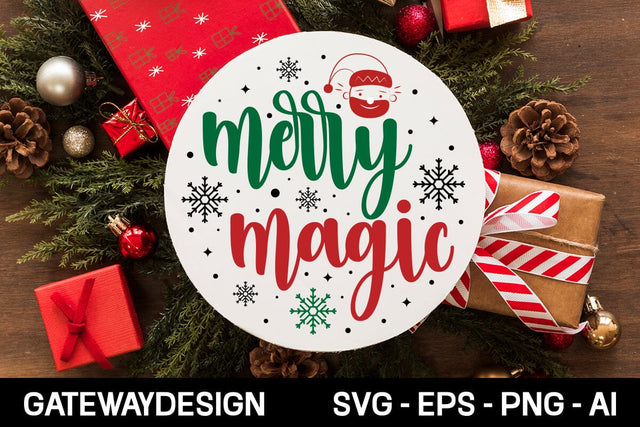 Merry Magic Sign Svg Design SVG designmaster24 