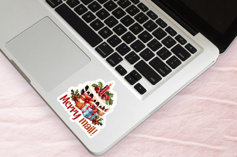 Merry mail Sticker Design Sublimation Regulrcrative 