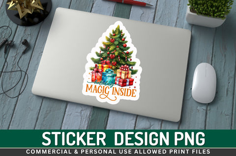 Merry mail Sticker Design Sublimation Regulrcrative 