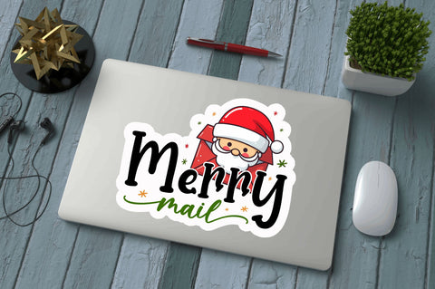 Merry mail Stickers Design Sublimation Regulrcrative 