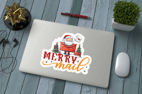 Merry mail Stickers Design Sublimation Regulrcrative 