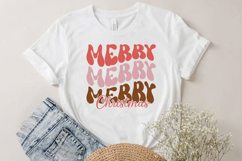 Merry merry Christmas, Christmas Quotes Retro Design, Christmas SVG Design, Christmas Shirt, Christmas Sublimation SVG FiveStarCrafting 