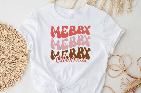 Merry merry Christmas, Christmas Quotes Retro Design, Christmas SVG Design, Christmas Shirt, Christmas Sublimation SVG FiveStarCrafting 