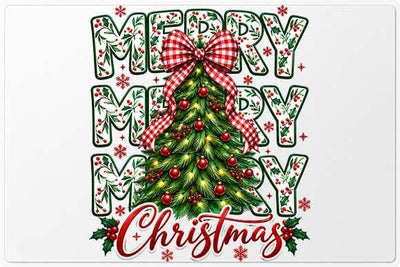 Merry Merry Christmas Tree Typography Design SVG BillahCrafts 