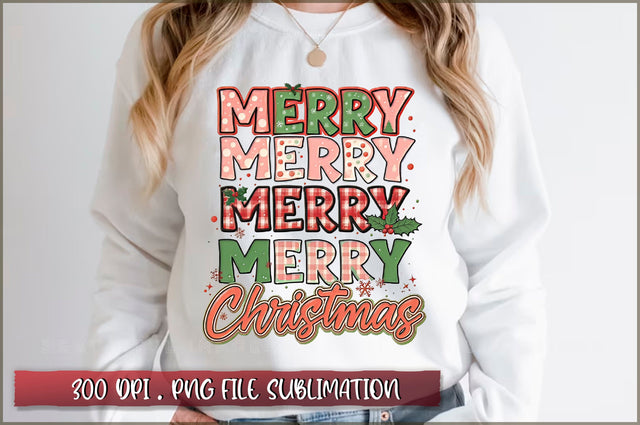 Merry merry merry christmas Sublimation Sublimation Shetara Begum 