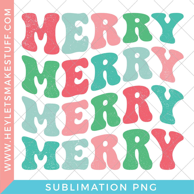 Merry Merry - Sublimation Sublimation Hey Let's Make Stuff 