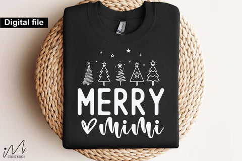 Merry Mimi SVG, Merry Christmas Graphic for Cricut and Silhouette Projects SVG Isabella Machell 