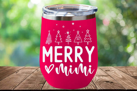 Merry Mimi SVG, Merry Christmas Graphic for Cricut and Silhouette Projects SVG Isabella Machell 