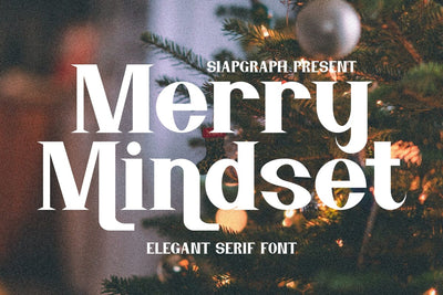 Merry Mindset - Elegant Serif Font Font Masyafi Studio 