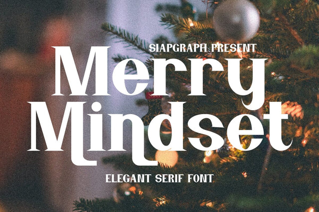 Merry Mindset - Elegant Serif Font Font Masyafi Studio 