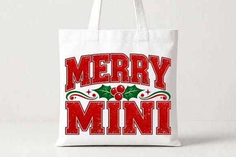 Merry Mini Christmas Typography SVG BillahCrafts 