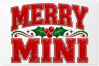 Merry Mini Christmas Typography SVG BillahCrafts 