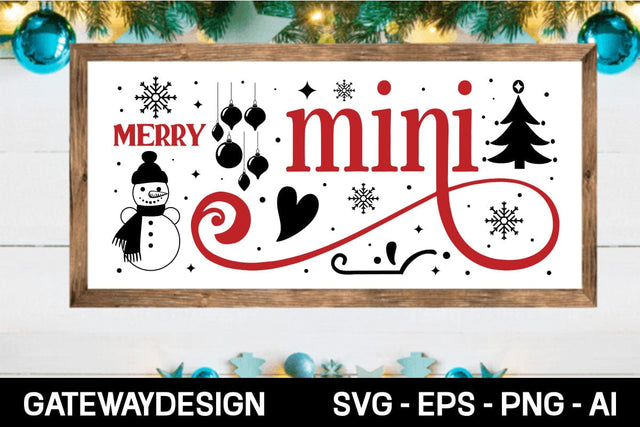 Merry Mini svg design SVG designmaster24 