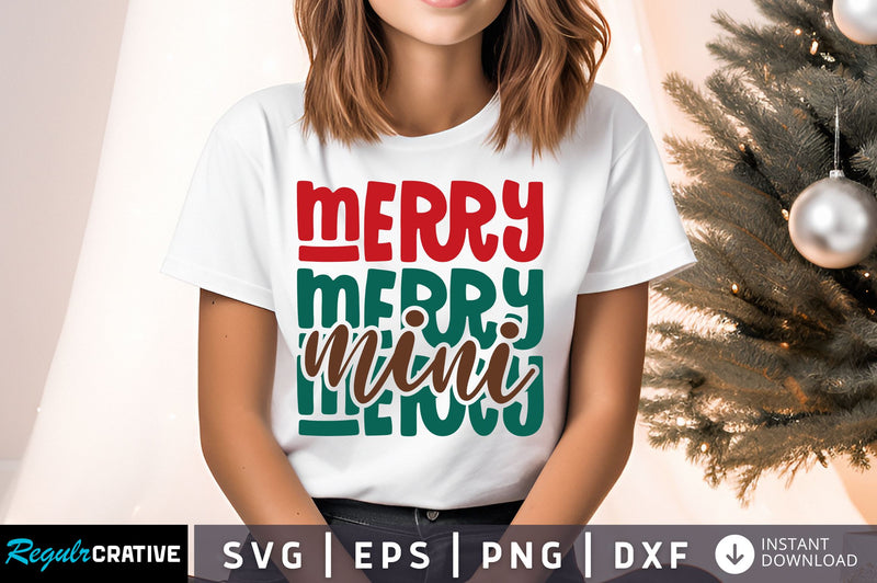 Merry mini SVG Design SVG Regulrcrative 
