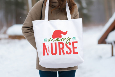Merry Nurse - Christmas SVG Design SVG CraftLabSVG 