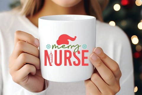 Merry Nurse - Christmas SVG Design SVG CraftLabSVG 