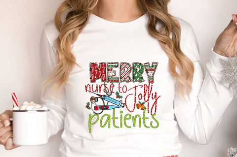 Merry nurse to jolly patients png design Sublimation Regulrcrative 