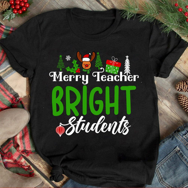 Merry Teacher Bright Students SVG Cut File,Christmas SVG Design,Christmas Sublimation PNG,Christmas T-shirt Design, Christmas Clip art,Christmas Sublimation Bundle, Christmas SVG Bundle SVG Insomnia Std 