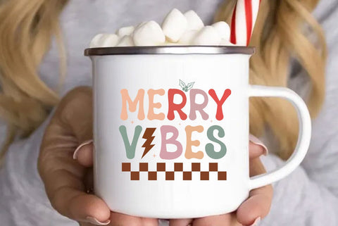 Merry vibes, Retro Christmas Svg, Christmas shirt design, Christmas Mega bundle, Christmas Retro Svg, Vintage Christmas Svg, Retro Xmas png sublimation SVG FiveStarCrafting 