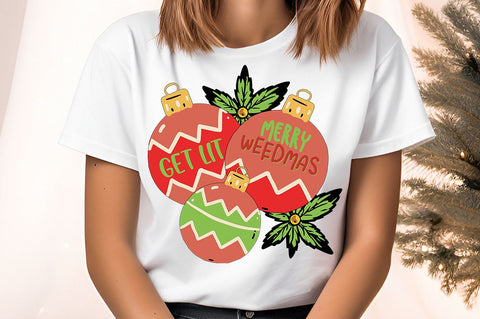 Merry weedmas get lit PNG Design Sublimation Designangry 