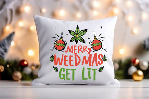 Merry weedmas get lit PNG Design Sublimation Designangry 