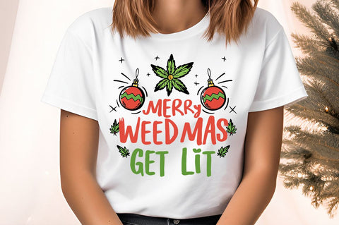 Merry weedmas get lit PNG Design Sublimation Designangry 