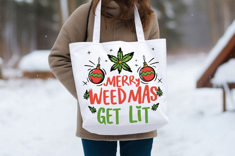 Merry weedmas get lit PNG Design Sublimation Designangry 