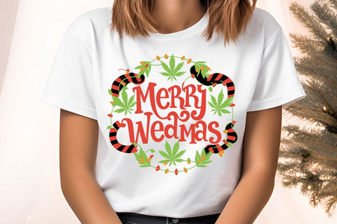Merry weedmas PNG Design Sublimation Designangry 