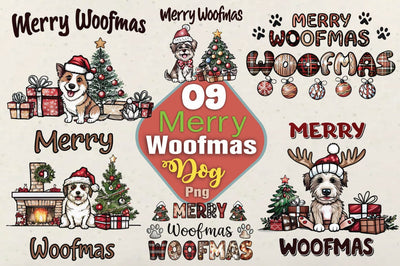 Merry Woofmas Bundle Png SVG Angelina750 