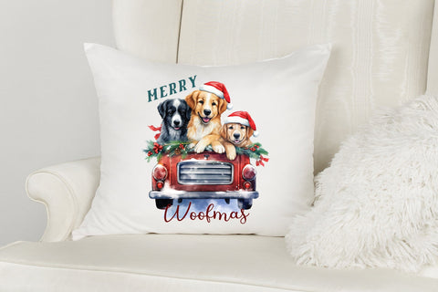 Merry Woofmas, Christmas Dog Saying PNG Sublimation CraftLabSVG 