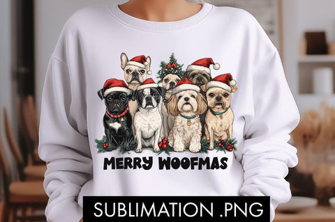 Merry Woofmas Christmas PNG Sublimation Sublimation Freeling Design House 
