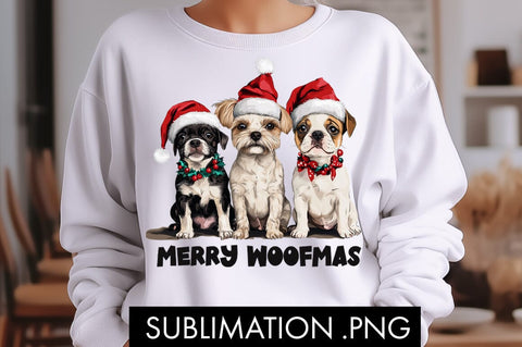 Merry Woofmas Christmas PNG Sublimation Sublimation Freeling Design House 
