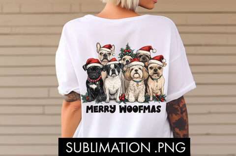 Merry Woofmas Christmas PNG Sublimation Sublimation Freeling Design House 