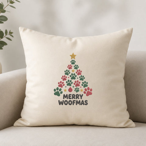 Merry Woofmas Embroidery Design – Christmas Dog Paw Tree Machine Embroidery File, Pet Christmas Design Embroidery/Applique DESIGNS PatternFeed8 