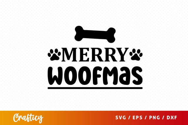 Merry woofmas SVG Design SVG Designangry 