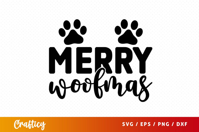 Merry woofmas SVG Design SVG Designangry 