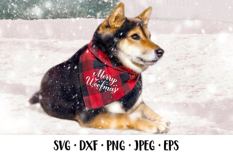 Merry Woofmas SVG. Funny Christmas quote. Dog Christmas SVG LaBelezoka 