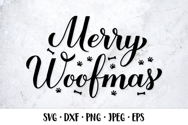 Merry Woofmas SVG. Funny Christmas quote. Dog Christmas SVG LaBelezoka 