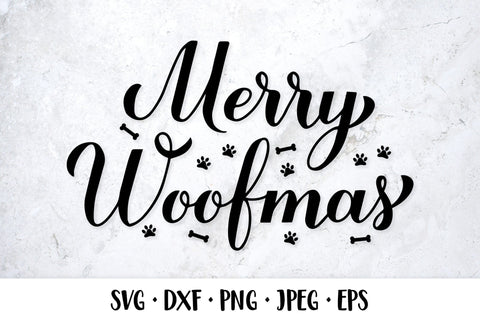 Merry Woofmas SVG. Funny Christmas quote. Dog Christmas SVG LaBelezoka 
