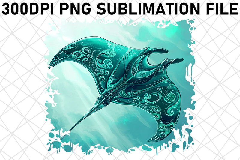 Mesmerizing Watercolor Marine Life PNG Clipart Set Sublimation afrosvg 