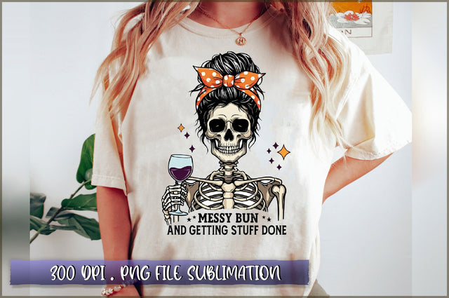 Messy bun and getting stuff done Sublimation Sublimation Shetara Begum 