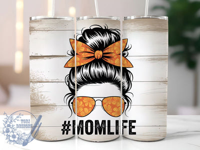 Messy Bun Mom 20oz Tumbler, Sublimation Gift, Funny Mom Mug, 20oz Tumbler Design, Messy Bun Graphic, Mom Humor Theme, Lifestyle Wrap Sublimation ToriDesigns 