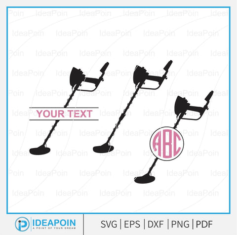 Metal detector Silhouette svg, Metal Detector svg, metal detecting, Metal Detector Clipart, Metal Detector Vector, Metal Detector Monogram SVG Dinvect 